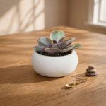 Spherical Succulent Planter STL, Bonsai Style Mini Plant Pot for 3D Printing, Modern Minimalist Sphere Planter, Cactus Pot Digital - Image 2