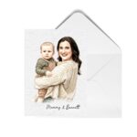 First Father's Day Gift, Personalized Watercolor Dad Portrait Canvas, Family Portrait Gift, Dad Birthday Gift, Mothers Day Gift for Mom - Image 18