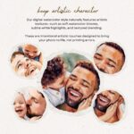 First Father's Day Gift, Personalized Watercolor Dad Portrait Canvas, Family Portrait Gift, Dad Birthday Gift, Mothers Day Gift for Mom - Image 17