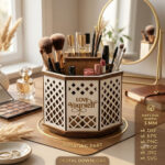 Carousel Organizer SVG Bundle, Laser Cut Rotating Storage Box, Cricut Glowforge Files, Instant Download - Image 3