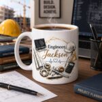 Custom Engineer Mug Personalized Name, Engineer Gift, Engineer Coffee Mug, Engineering Student Gift, Engineer Graduation Gift , Office Mug