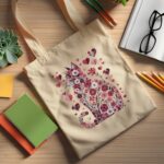 Cat Lover's Canvas Bag, Pet Mom Gift, Cat Lover Tote, Printed Cat Design, Eco-Friendly Shopping Handbag, Cute Cat Tote for Daily Use - Image 2