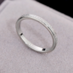 Minimalist Stackable Rings Set for Women – Luxe Jewelry Glitter Thin Band Rings, Gold Silver Rose Gold Stainless Steel Rings, Dainty Wedding Band, Everyday Fashion Jewelry Gift for Her - Image 3