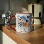 Custom Grandma Mug with Kids Names, Personalized Floral Grandma Coffee Cup, Wildflower Grandma Gift from Grandchildren - Image 5