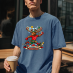 MAPLE Canada 2026 Soccer Mascot T-Shirt – Moose Football Fan Graphic Tee, Canadian World Tournament Shirt, Retro Sports Unisex Tee - Image 3