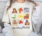 Vintage Disney World Fox and the Hound shirt, retro Disney character t-shirt, dog lover t-shirt, birthday gift shirt, Disney family trip - Image 4