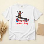 Happy Father’s Day Surfing Dad T-Shirt, Funny Father Son Graphic Tee, Cute Family Matching Shirt, Gift for Dad, Fathers Day Shirt for Men - Image 2