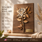 3D Rose Flower SVG Laser Cut File | Multi Layer Floral Wall Decor | Glowforge DXF EPS PNG | Shadow Box Design - Image 2