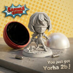 Yorha 2B Inspired Chibi STL, Cute Android Anime Model, 3D Printable Collectible Figure - Image 5