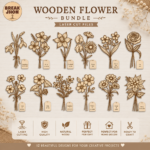 Birth Month Flowers SVG Pack | Floral Laser Cut Files | Cricut & Glowforge SVG Bundle | Instant Download - Image 4