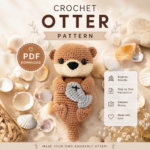 Crochet Otter Pattern PDF | Amigurumi Sea Otter Plush Tutorial (Digital Download)