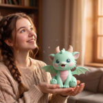 Baby Dragon STL File, Cute Fantasy Dragon 3D Print, Articulated Dragon Toy, Kawaii Dragon Model, Desk Decor, Gift for Dragon Lovers, Instant Download - Image 3