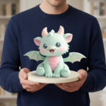 Baby Dragon STL File, Cute Fantasy Dragon 3D Print, Articulated Dragon Toy, Kawaii Dragon Model, Desk Decor, Gift for Dragon Lovers, Instant Download - Image 5