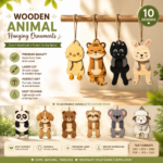 Laser Cut Hanging Stress Relief Toys Bundle – Fidget & Sensory Toys, Anti-Anxiety Gift