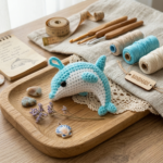 Cute Amigurumi Dolphin Pattern – Crochet Ocean Animal Plush, Beginner Friendly DIY Pattern - Image 2