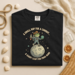 Funny Frog Astronaut Cowboy T-Shirt – Space Frog Graphic Tee, Cute Retro Moon Frog Shirt, Sci-Fi Animal Unisex Tee - Image 3