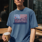 250 Years of Freedom Shirt, Patriotic USA Graphic Tee, Vintage American Flag Shirt, Fourth of July T-Shirt - Image 5