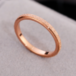 Minimalist Stackable Rings Set for Women – Luxe Jewelry Glitter Thin Band Rings, Gold Silver Rose Gold Stainless Steel Rings, Dainty Wedding Band, Everyday Fashion Jewelry Gift for Her - Image 4