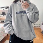 By His Grace | embroidered Christian hoodie vintage, Christian Men Gift, faith streetwear, aesthetic Christian gym apparel - Image 2