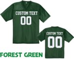 Personalized Football Jersey, Man Short Sleeves V-Neck Shirt, Custom Front Back Football Soccer V-neck Mesh Jersey For Men Mesh Polyester - Image 2