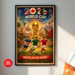 World Cup Poster Print 2026, Soccer Football World Cup Poster 2026, Soccer Gift, Soccer Wall Art, Vintage World Cup Soccer Poster - Image 3