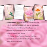 1500+ Pages Flower Bouquet Crochet PATTERN Bundle Wedding Easter Spring Summer Eternal Teacher Mom Gift Love DIY Floral Amigurumi Home Rose - Image 17