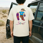 Anime Cartoon Streetwear Graphic T-Shirt, Urban Skater Tee, Casual Street Style Shirt - Image 3