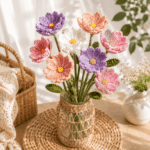 Cosmos Crochet Pattern PDF, Crochet Flower Bouquet Pattern, Cosmos Flower Crochet, DIY Floral Gift, Beginner Crochet Pattern - Image 4
