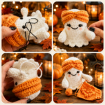 Ghost Crochet Pattern, Amigurumi PDF, Halloween Cozy Decor (Instant Download) - Image 5