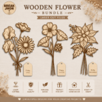 Birth Month Flowers SVG Pack | Floral Laser Cut Files | Cricut & Glowforge SVG Bundle | Instant Download