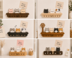 Fridge Magnet Notepad Holder SVG, Laser Cut Memo Board Files, Wooden Magnetic Notes Holder, Glowforge Cricut DXF - Image 2