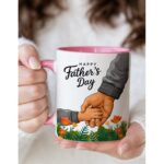 Happy Father's Day Mug, Gift for Dad from Kids, Dad and Child Hands Coffee Mug, Cute Father's Day Gift Idea, Father Gift, 11oz 15oz Ceramic Mug - Image 8
