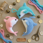 Cute Amigurumi Dolphin Pattern – Crochet Ocean Animal Plush, Beginner Friendly DIY Pattern