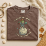 Funny Frog Astronaut Cowboy T-Shirt – Space Frog Graphic Tee, Cute Retro Moon Frog Shirt, Sci-Fi Animal Unisex Tee - Image 4
