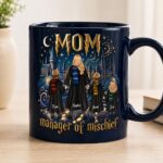 Personalized Mom Mug, Custom Kids Names Magic School Mug, Mom Manager of Mischief Coffee Cup, Gift for Mom, Mother’s Day Gift - Image 6