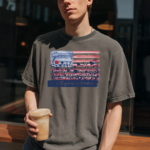 250 Years of Freedom Shirt, Patriotic USA Graphic Tee, Vintage American Flag Shirt, Fourth of July T-Shirt