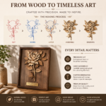 3D Rose Flower SVG Laser Cut File | Multi Layer Floral Wall Decor | Glowforge DXF EPS PNG | Shadow Box Design - Image 4