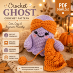 Ghost Crochet Pattern, Amigurumi PDF, Halloween Cozy Decor (Instant Download)
