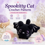 Spookitty Cat Crochet Pattern, Cute Amigurumi Cat