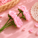 Rose Bouquet Crochet Pattern PDF, Barbie Rose Flowers, Crochet Flower Pattern, Floral Arrangement, Digital Download - Image 5