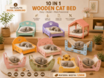Pet Bed SVG Bundle, Cat House Laser Cut Files