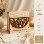 Laser Cut Gift Box Bundle, 3D SVG Box Templates, Cricut & Silhouette Files, Printable Packaging Design, DIY Gift Box - Image 2