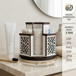 Carousel Organizer SVG Bundle, Laser Cut Rotating Storage Box, Cricut Glowforge Files, Instant Download - Image 5