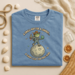Funny Frog Astronaut Cowboy T-Shirt – Space Frog Graphic Tee, Cute Retro Moon Frog Shirt, Sci-Fi Animal Unisex Tee - Image 5