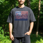 250 Years of Freedom Shirt, Patriotic USA Graphic Tee, Vintage American Flag Shirt, Fourth of July T-Shirt - Image 2
