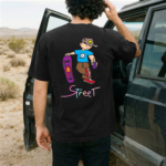 Anime Cartoon Streetwear Graphic T-Shirt, Urban Skater Tee, Casual Street Style Shirt - Image 5