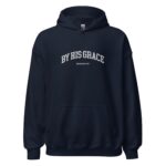 By His Grace | embroidered Christian hoodie vintage, Christian Men Gift, faith streetwear, aesthetic Christian gym apparel - Image 9