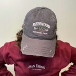 Redwood embroidered hat vintage, vintage baseball cap - Image 5
