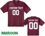 Personalized Football Jersey, Man Short Sleeves V-Neck Shirt, Custom Front Back Football Soccer V-neck Mesh Jersey For Men Mesh Polyester - Image 7