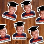 Graduation Gift, Custom Graduation Party Decoration, Alumni Stickers, Personalized Graduation Favors, Confetti or Stickers with Photo
